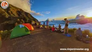 Sunset from Sembalun Campsite